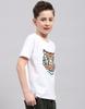 Monte Carlo Red/White Printed Round Neck T-Shirt 2 Pc