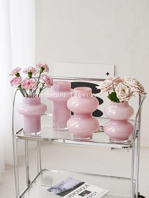 Vase céramique changement de couleur progressif moderne simple salon arrangement floral verre sensation avancée rétro décoration table à manger