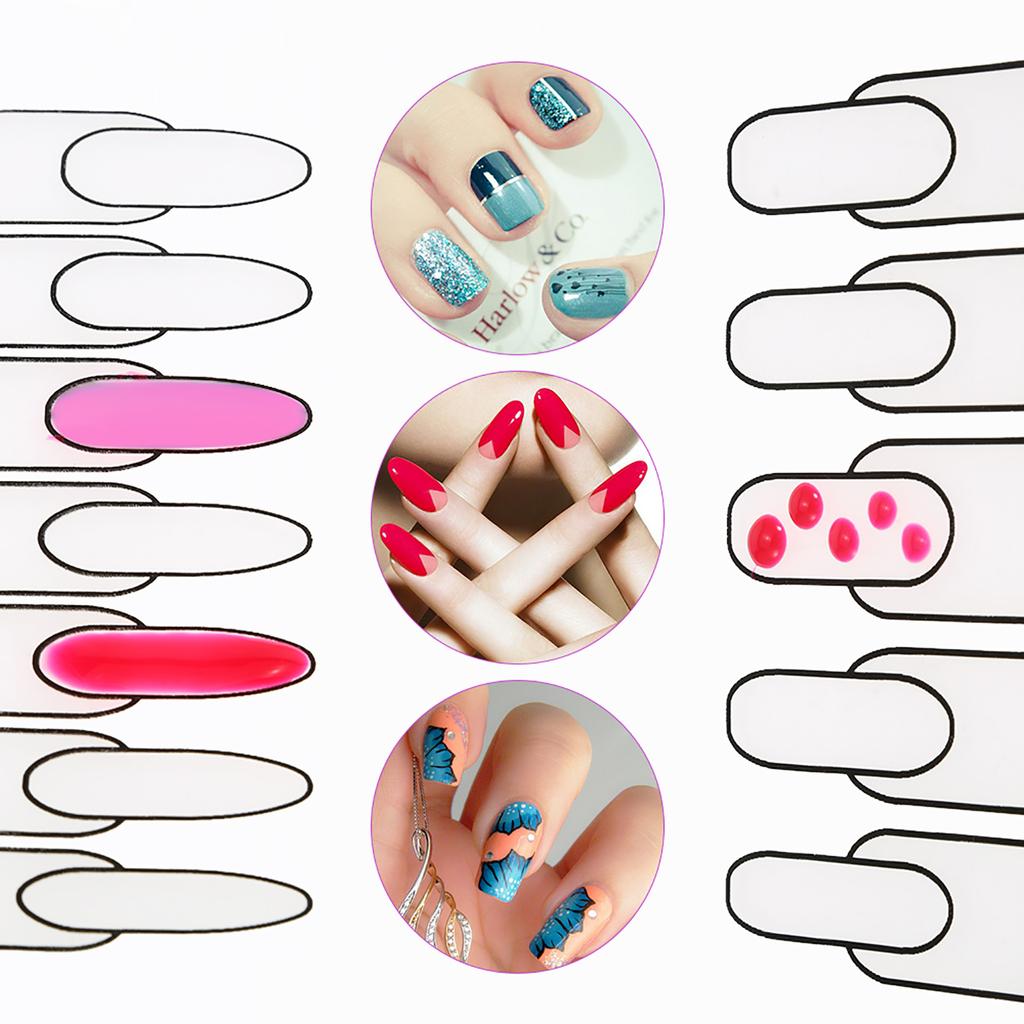 Nail Art Manicure Silicone Mat Foldable Washable Soft Table Cover Pad For Stamping Reverse Stamp