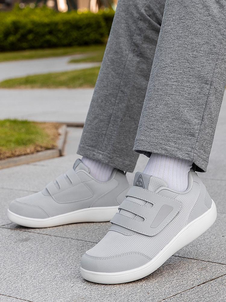 Breathable Wide-Width Fly-Knit Walking Shoes for Elderly Women
