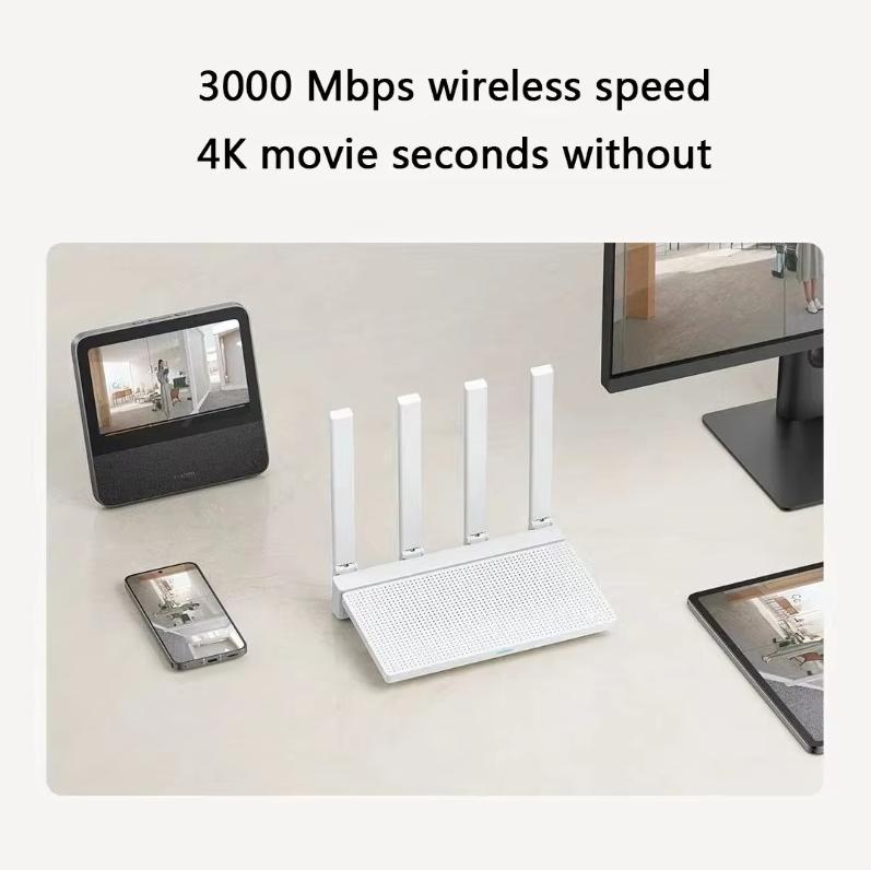 Xiaomi Router AX3000T 5G Dwupasmowy WiFi 6 Sieć dla wielu urządzeń Prędkość bezprzewodowa 3000M Agregacja wielu pasm Szerokopasmowych Router Smart Home