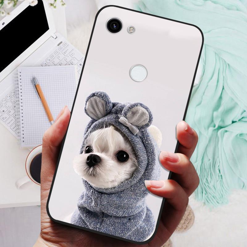 

For Google Pixel 3a XL Case Black Cover Lion Wolf Silicone Soft Back Cases For Google Pixel 3 XL Phone Case Pixel 3A 3AXL Shell Pixel 3A XL