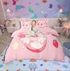 Homewish Cartoon Animal Axolotl Duvet Cover SetFlower Butterfly For Kids Bedding SetKawaii Wildlife Bed Set