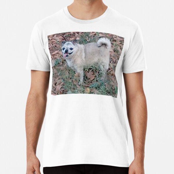 

Happy Chug Dog Outside Smiling Premium T-Shi S to 5XL Made in the AU/USA T-Shirt S