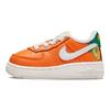 Nike Air Force 1 LV8 Lässige Low-Top-Sneaker Babysneaker Orange Weiß DQ5087-811