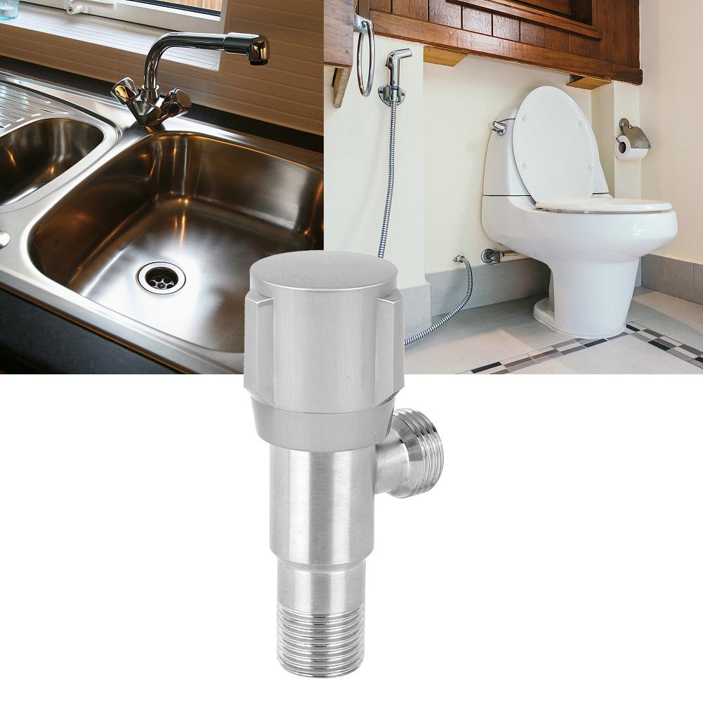 G1 2in Gewinde Edelstahl Eckventil Absperrventil Zubehör für Wasserhahn Toilette Warmwasserbereiter
