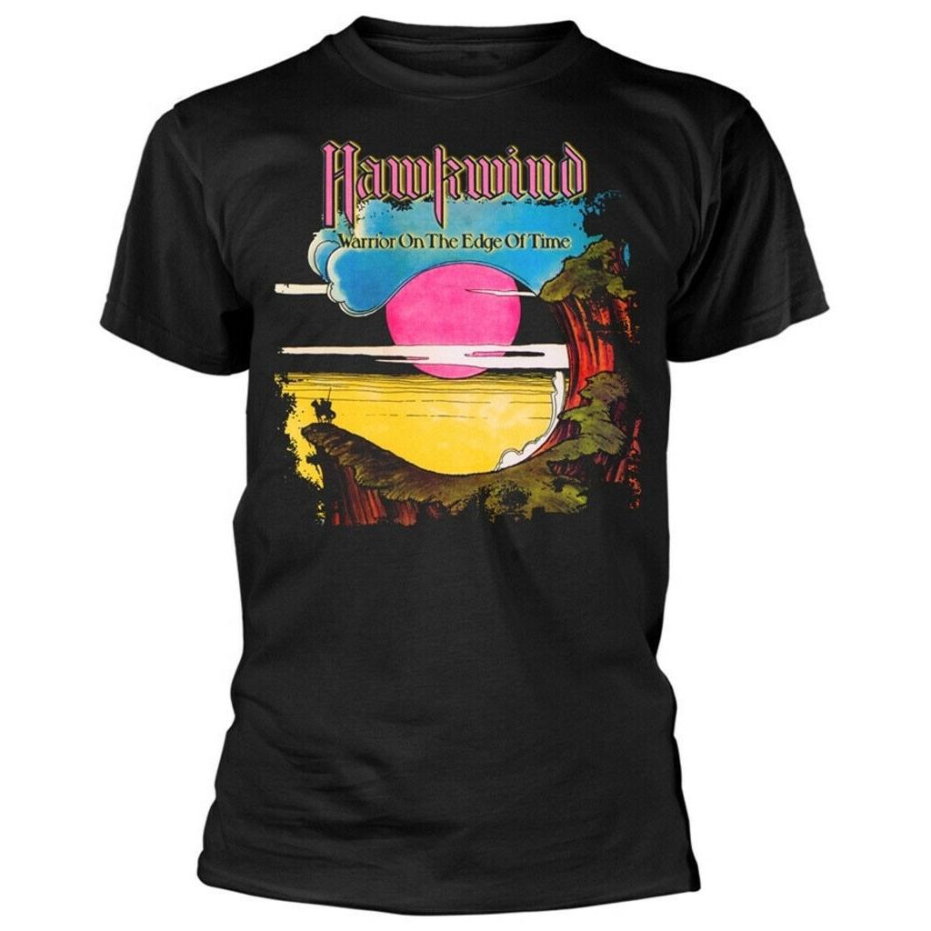 Men s Hawkwind Warriors On The Edge Of Time T-shirt X-Large Black XXXXL