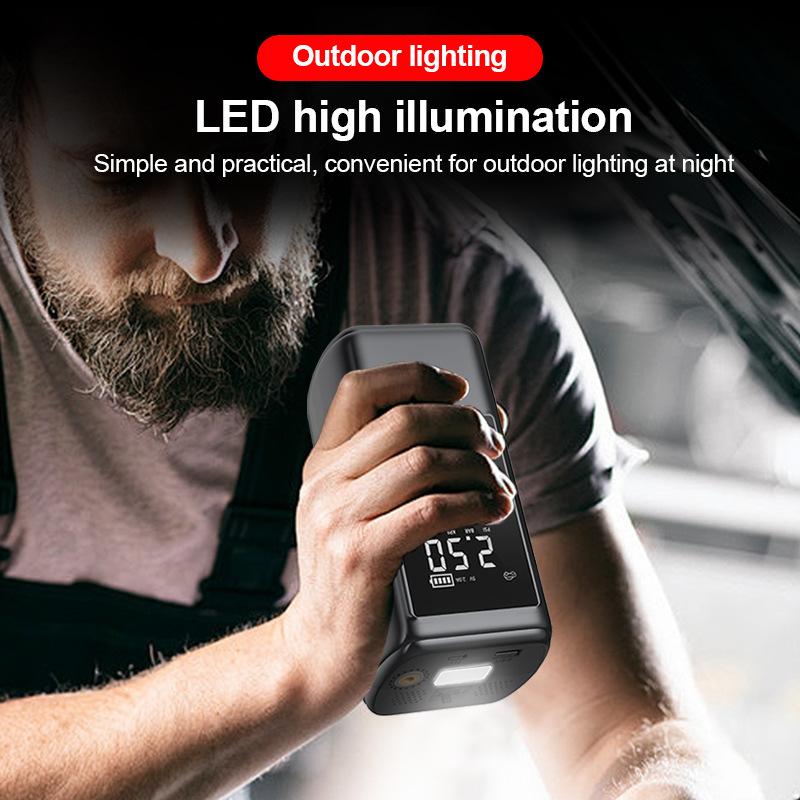 6 In 1 Portable 800A Jump Starter Power Bank, 12V Car Starting Device with Air Pump, Emergency Battery Booster for SUV