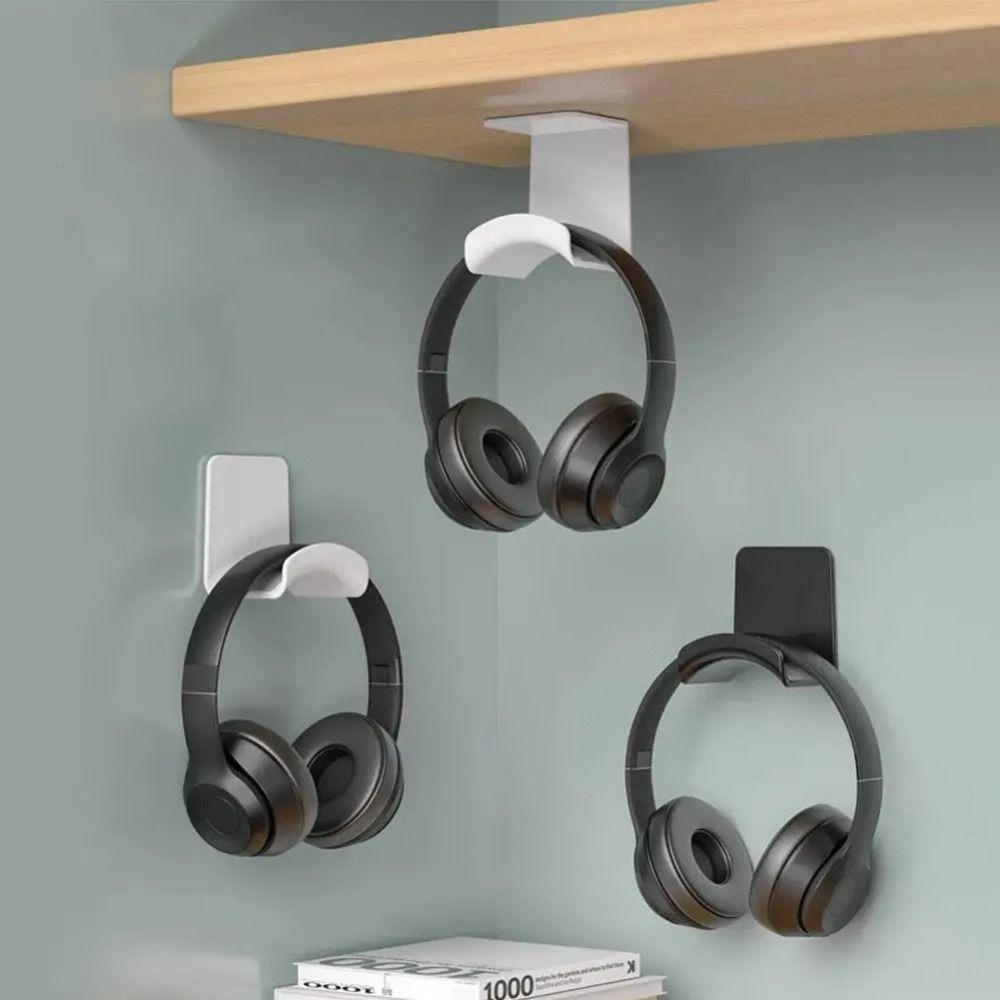 Wall Mount Headphone Stand Plastic Earphone Display Stand Universal Headset Rack Holder
