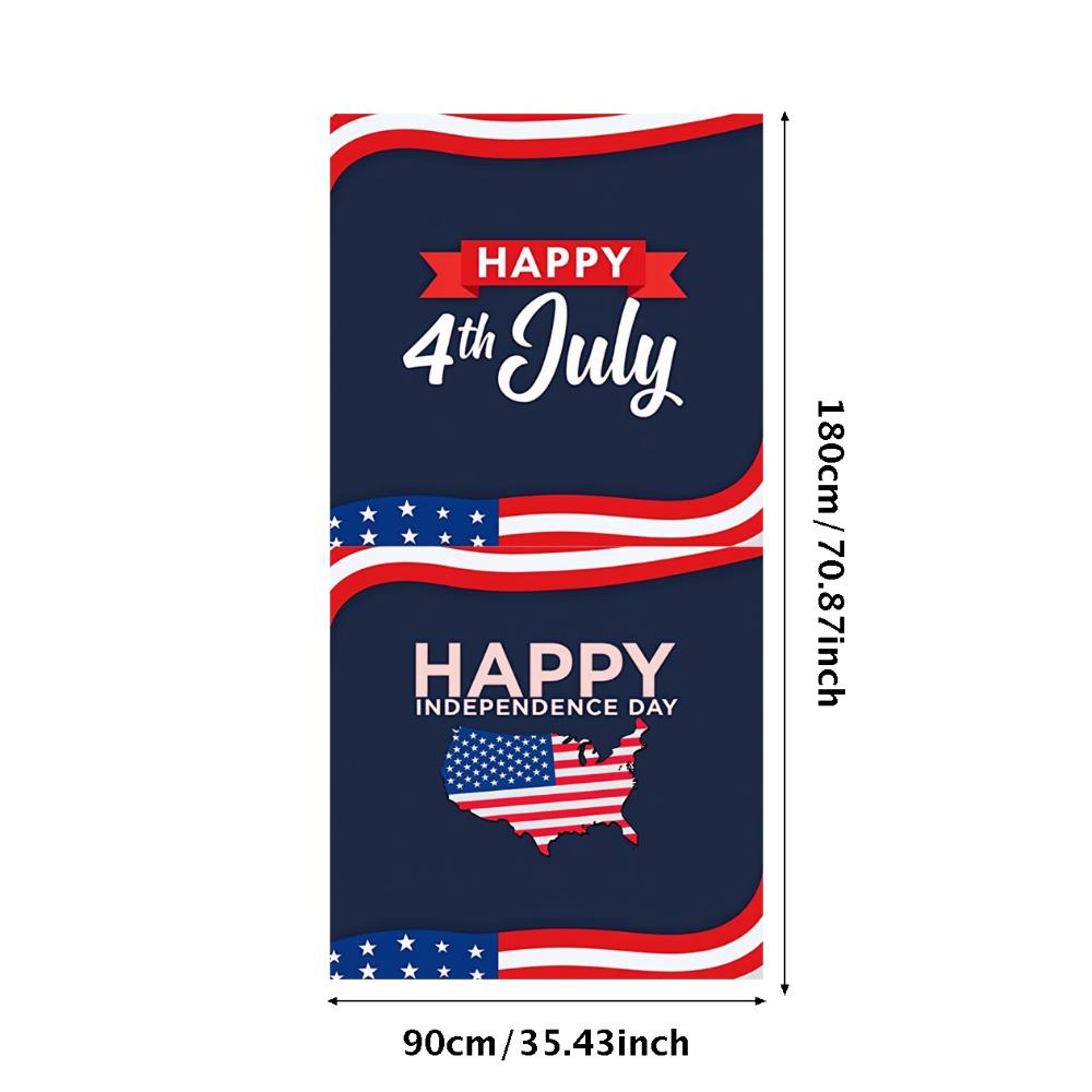 Durable Construction Fourth of July Banner Stars Stripes Party Banner High Quality Print for Public Parade