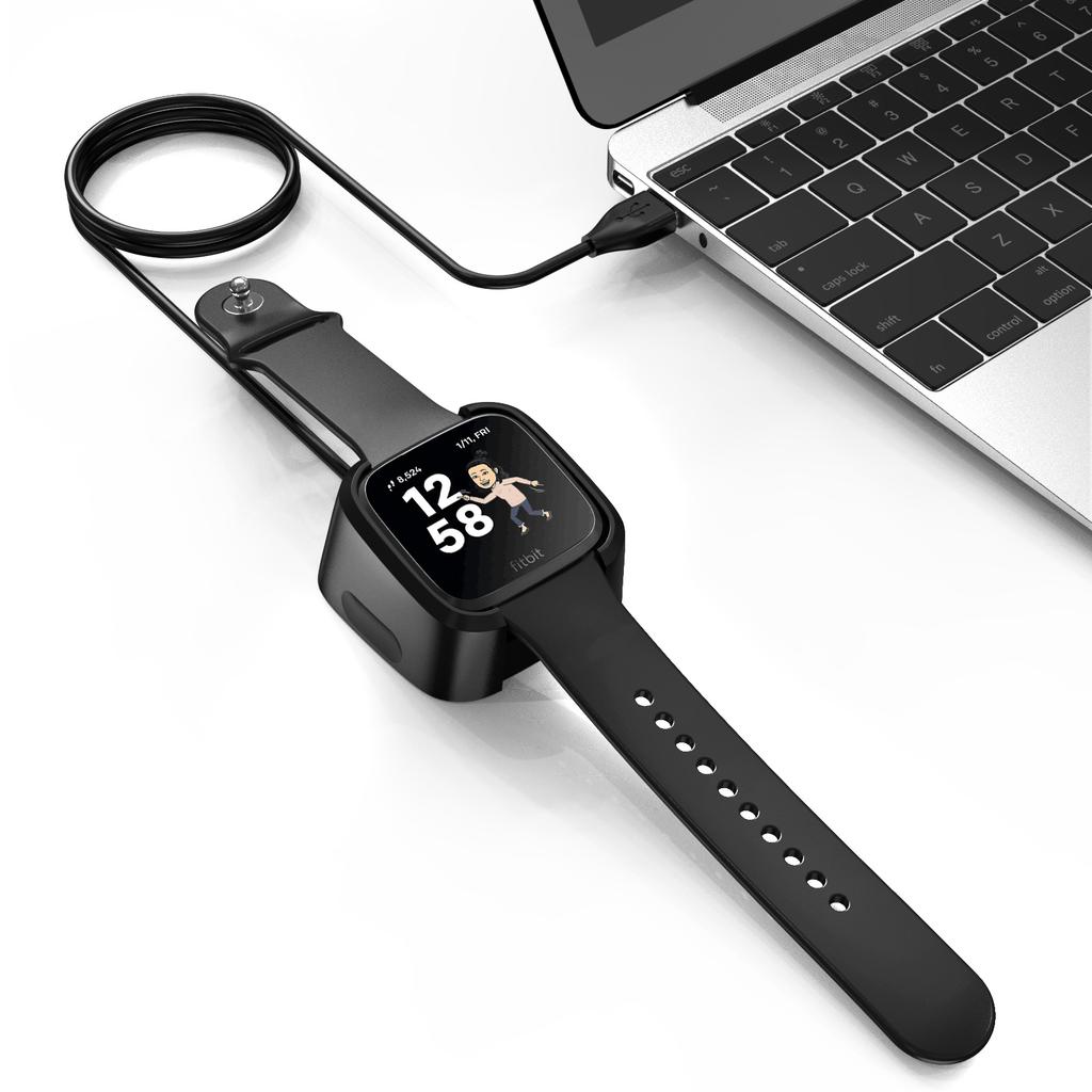 Klokkelader For Fitbit Versa Lite Sport Smartklokke USB Ladekabel For Fitbit Versa Lite Kabel Ledning Klemme Dokkingstasjon Tilbehør
