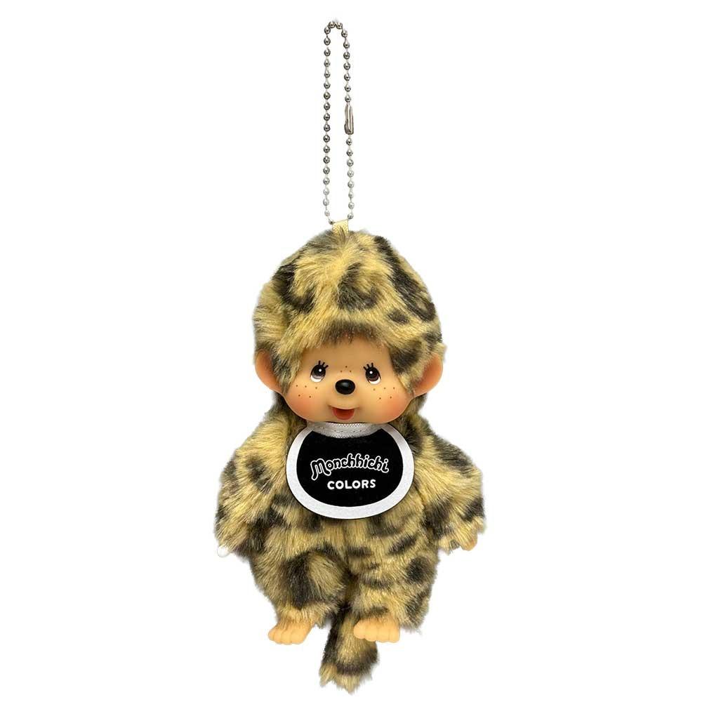 Monchhichi COLORS Keychain Leopard Pattern 244485 Sekiguchi / Gift Present Miscellaneous Goods Monkey Cute Character Mascot Key Holder Plush Toy