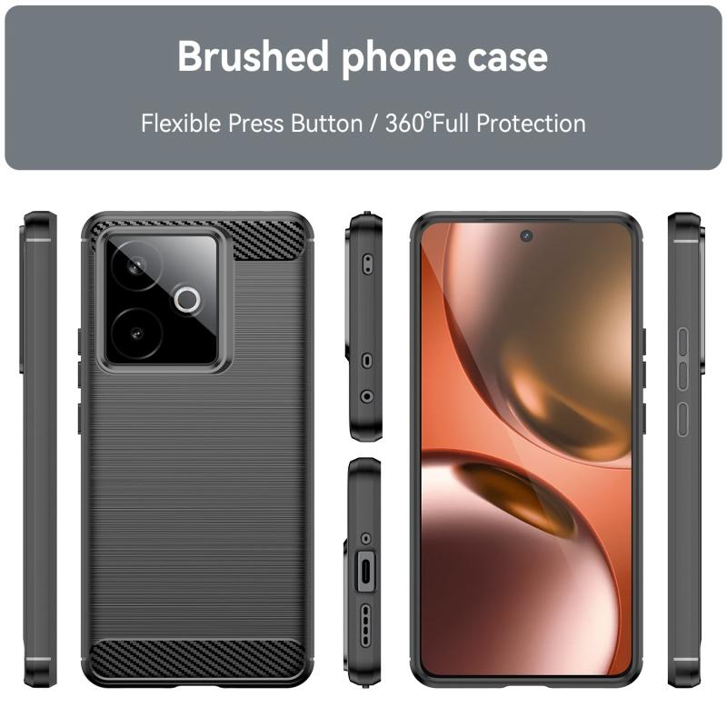 For Realme GT 7T Case Cover OPPO Realme GT 7T Capas Carbon Fiber Bumper Back Armor Shockproof TPU Silicone Fundas Realme GT 7T