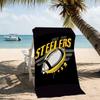 Beach Towel with Pittsburgh Steelers Pattern - soft,absorbent,machine washable Lightweight&Modern,swimming,Travel Essentials