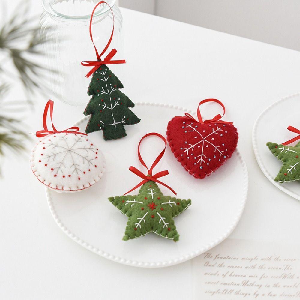 Handmade Felt Ornaments Wool Felt Christmas Tree Decorations Christmas Tree Decor