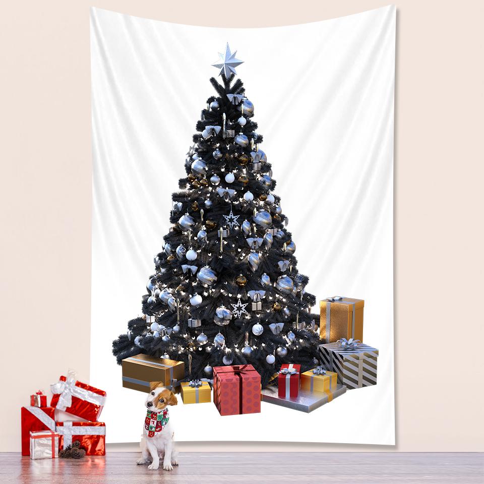 New Year Christmas Tree Tapestry Bedroom Home Decoration Tapestry Mattress Living Room Bohemian