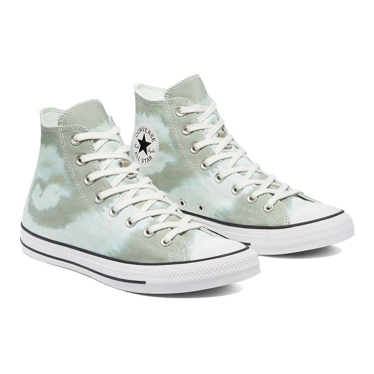Converse Chuck Taylor All Star High Summer Wave - Lavato Verde Surplus Campo Chiaro Sneakers da Uomo 171912C