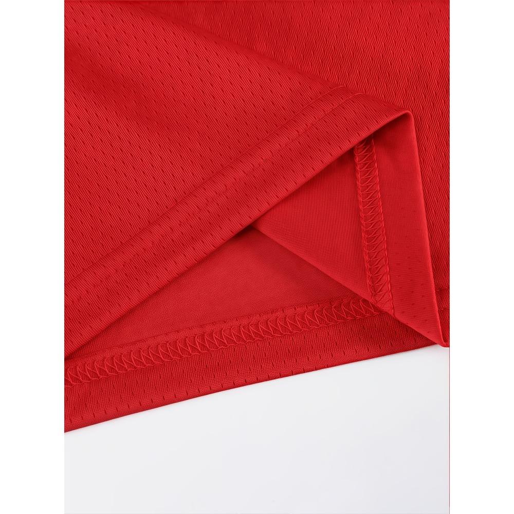 2026 New Red Crew Neck Jersey Vest Basketball Game Jersey Summer Thin Breathable Quick Drying