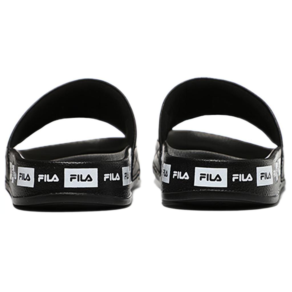 FILA Cozy Lightweight Thick Sole Unisex Black Korean Version Slippers 1SM01591D_001