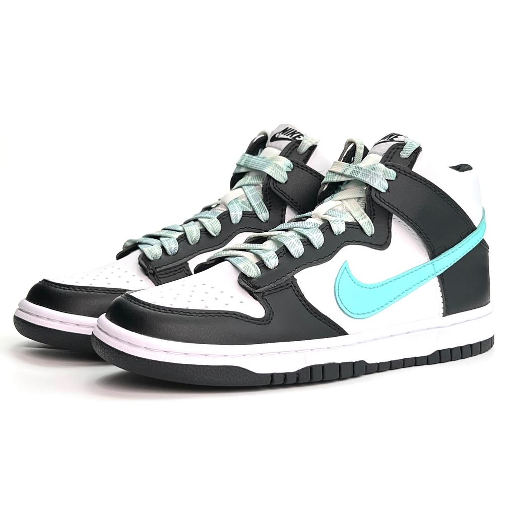 Nike Dunk Blue Moment Slip Resistant Slip Resistant High Top Skateboard Shoes Unisex Black White Blue DD1869-103(Team801-)