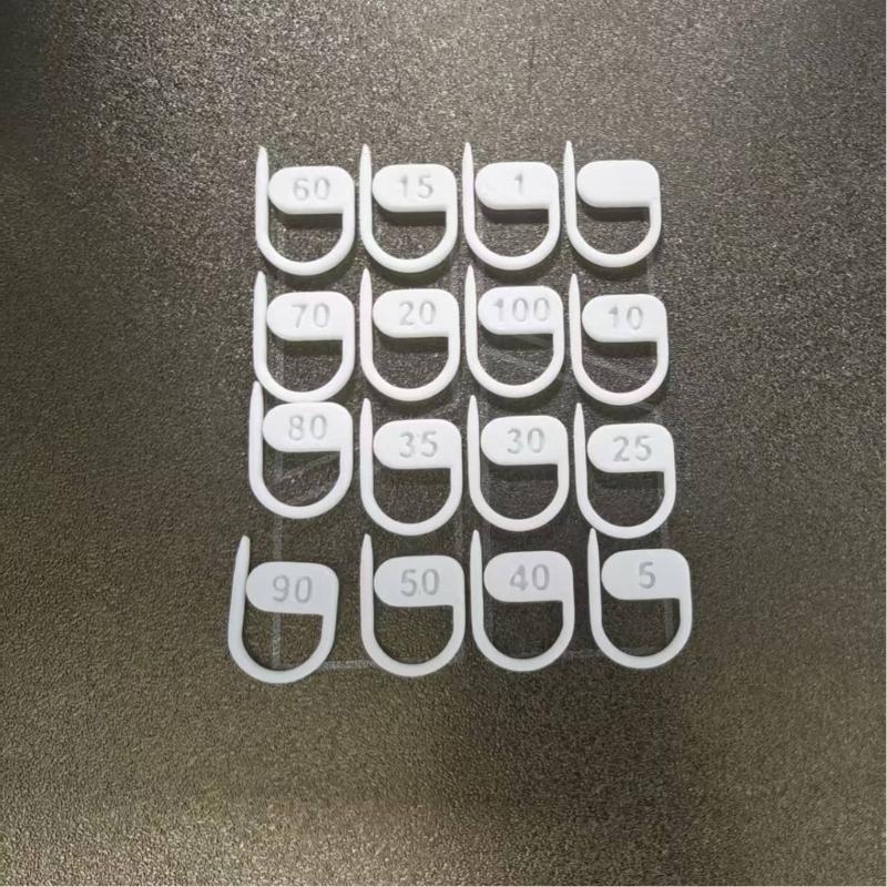 16Pcs Numbered Plastic Stitching Markers Locking Crochet Stitching Markers Clip for Knitting Sweaters Scarves Yarn Craft