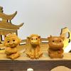 Chinese Zodiac Wood Carving: Radish Rabbit Pendant & Desktop Ornament