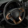 Central Console Steering Wheel Cover Trim Decor For Ford F150 2015-20 Wood Grain