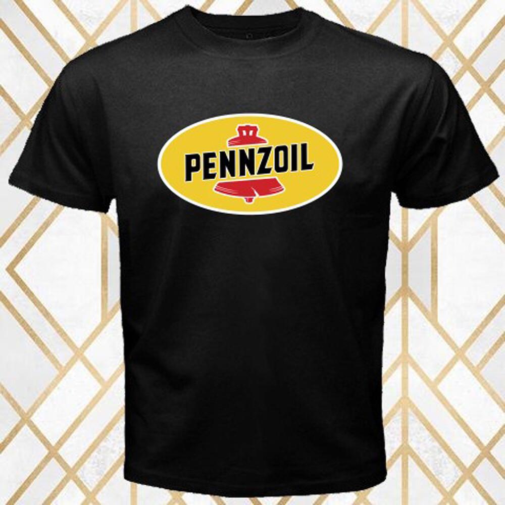 Penzoil Oil Racing Team Car Men s Black T-Shirt Size S 3XL S