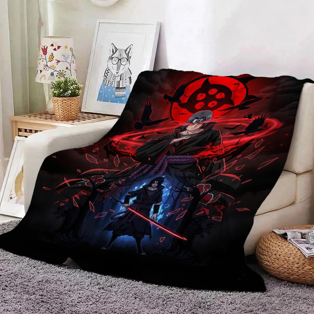 Naruto Pose Anime Printed Blanket Ultra Soft Throw Blanket For Office Sofa Home Decor Halloween Gift