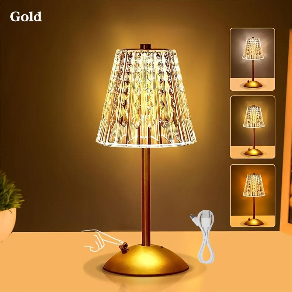 

Перезаряжаемый свет Светодиодные настольные лампы Сенсорная настольная лампа Беспроводной ночник Ресторан Бар Настольное освещение для настроения Барная декорация золотой