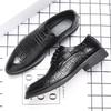 2025 Casual Leather Shoes For Men Korean British Style Business Formal Shoes Office Shoes Men'S Wedding Shoes JZ-20985