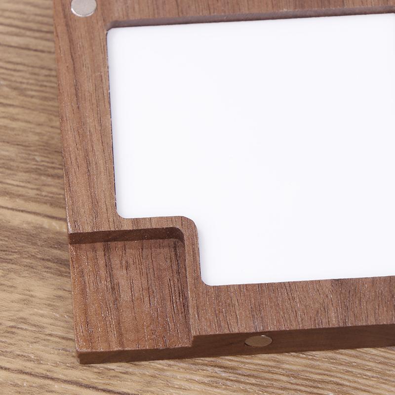 Tragbare Aquarellpalette, Farbkasten, handgefertigt, leere Box, Mini-Palette aus schwarzem Walnussholz, Acrylfarbe, tragbare Aquarellpalette