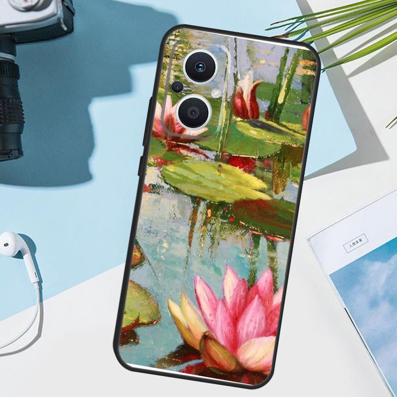 Monet Oil Painting Cover For OPPO Reno 14 Pro 10 11 12 13 14F 13F 12F 11F 7 8 Lite OPPO Find X9 X6 X5 X8 Pro Case