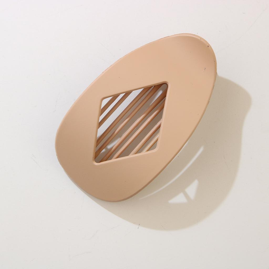 Diamond-shaped Flat Oval Hairpin, Duckbill Hairpin for Back of Head Bun, Elegant Shark Hairpin