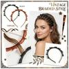 Vintage Woven Headband Clip With Multi-layer Hollow Weaving Design Woven Headband