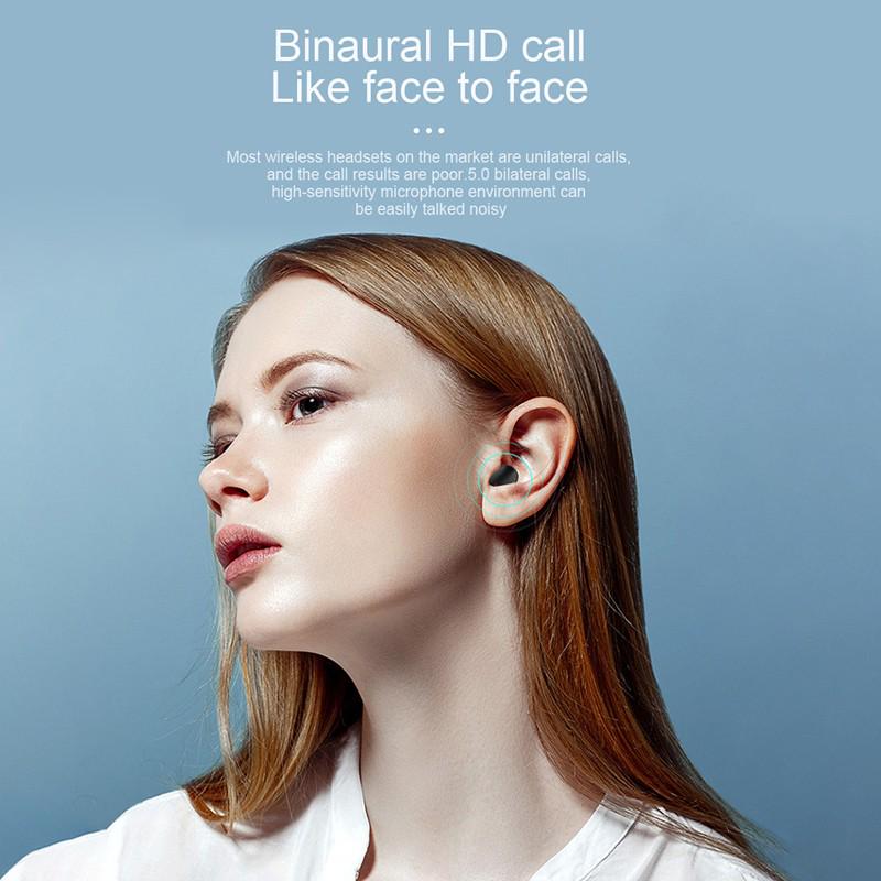 TWS Wireless Headphones Sport Bluetooth 5.1 Earphones For Smartphone Noise Cancelling In-Ear Earbuds Headset with Charging Case