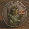 Portland Frosch Münze Bronze Liberty Frosch Challenge Coin Sammlerstück Frosch Widerstandsmünze Symbol des Mutes Inspirierendes Geschenk für Sammler Kunstliebhaber