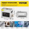 6L Digital Ultrasonic Cleaner Heater Timer 400W Powerful Jewelry Eyeglass