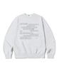 PAGESIISII Square Box Text Print Sweatshirt White Melange