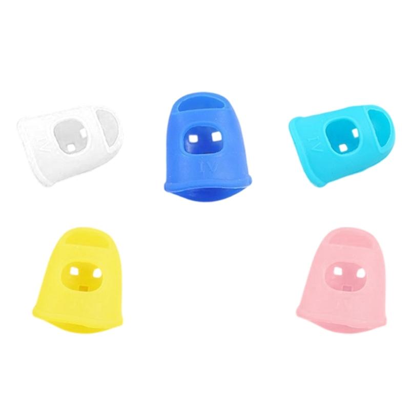 Breathable Silicones Guitar Finger Protectors For Left Hand Featuring Ventilation And Elastic Support For Long Duration Playing Session