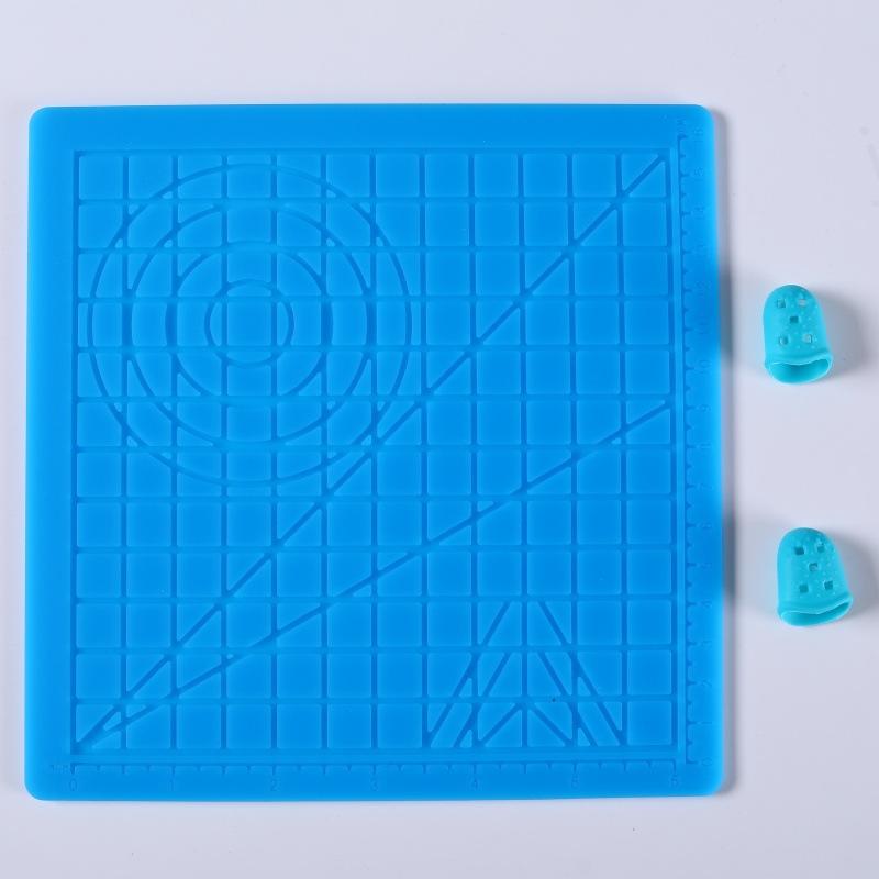 3D Baskı Kalemi Silikon Mat Kendin Yap 2 Parmak Koruyucu ile Şablon Çizim Aracı Silikon Ped Çocuklar Yetişkinler İçin Çizim Araçları