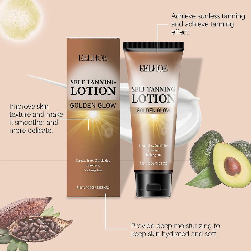 Limited time!!Eelhoe Sun-Free Darkening Cream Moisturizes And Soothes Skin, Improves Skin Texture, Creates A Sun-Kissed Glow For Summer