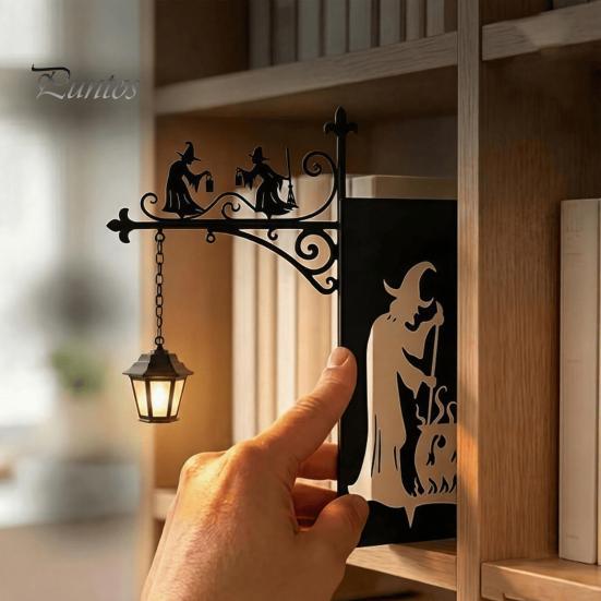 Leseeckleuchte im Vintage-Stil, Dekorative Bücherregalleuchte, Bibliothekslaterne, Leuchten für Bücherwürmer, LED-Buchnischenlampen-Ornament, Arbeitszimmer, Heimbibliothek,