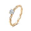 Diamond Ring for Featuring a Single Diamond Size Perfect for and Gift Wrapping Women, "Sun Dew," 0.3ct 4.4mm Lab-grown (DEF/VS), 12.
