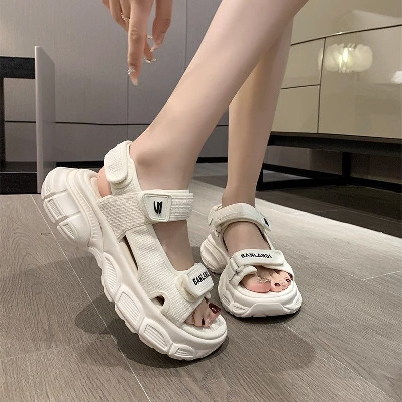 Sports sandals women's summer new thick-soled muffin soft-soled fashionable versatile beach shoes