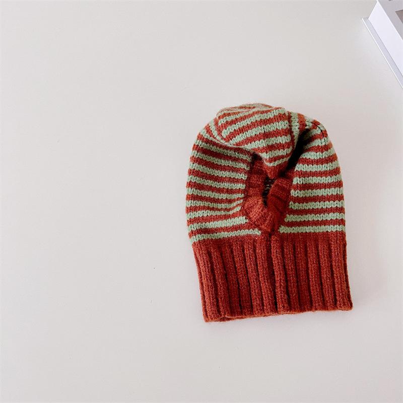 Winter Fleece Balaclava for Baby Cute Cartoon Dinosaur Hooded Scarf Hat Kids Warm Children One Piece Beanie Cap