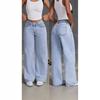 2026 Damen Straight Leg Jeans Lässige Tägliche Einfarbige Modische Hosen