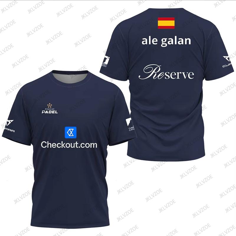 Kul Padel Pustende Kortermet Fitness T-skjorte Sommer Damer Menn Hurtigtørkende Gate O-hals T-skjorter Nye Padel Sports Unisex Topper