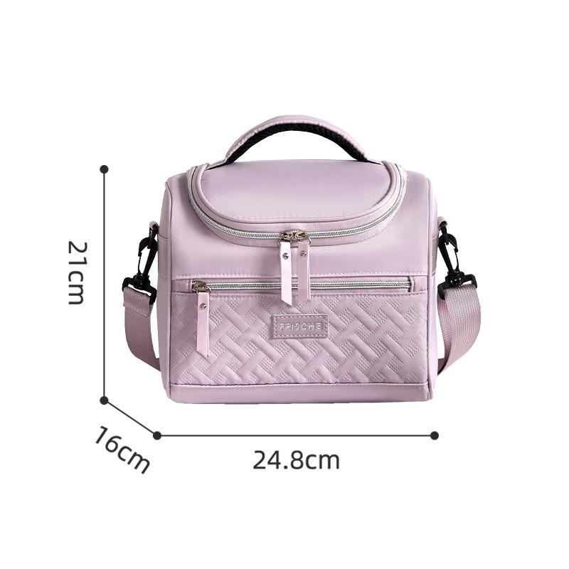 Modern Minimalist Lunch Bag With Insulated Polyester For Office Workers And Picnics