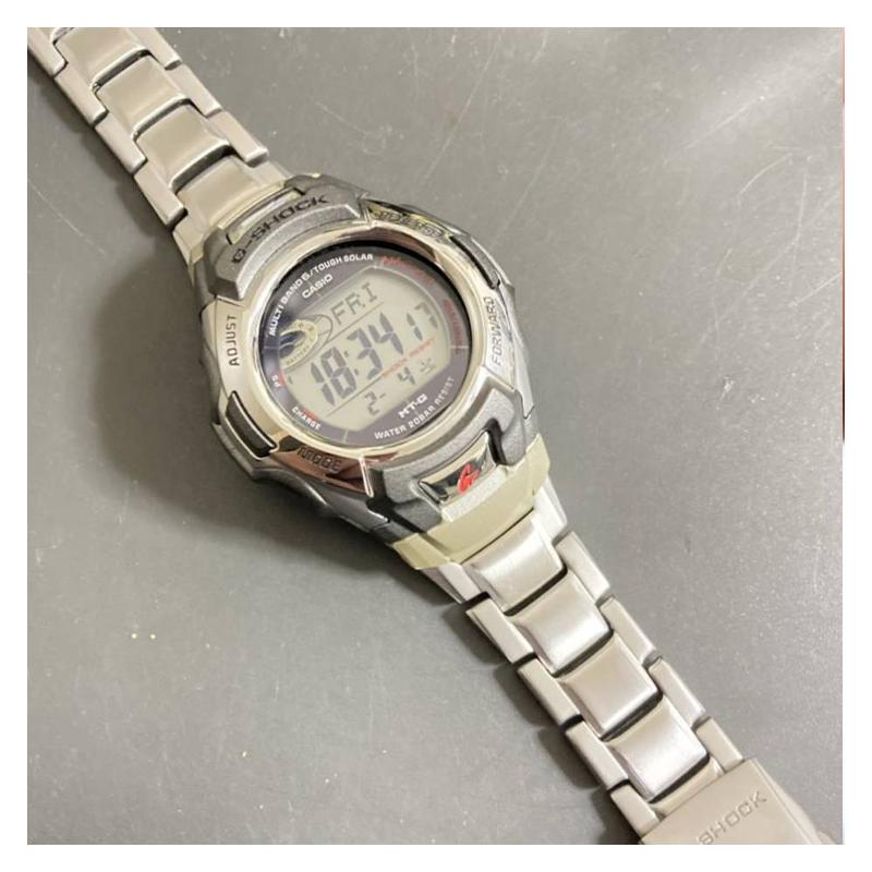 Casio G-SHOCK MTG series six-station radio wave solar quartz movement stainless steel strap Japanese and Korean watch men's watch gray MTG-M900DA-8